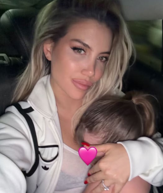 La imagen retocada de Wanda Nara.