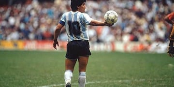 Diego, el máximo referente en la historia del seleccionado argentino.