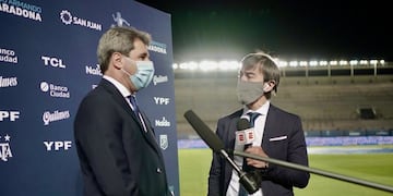 El gobernador Uñac charló con la prensa destacando la importancia de este tipo de eventos en la provincia.