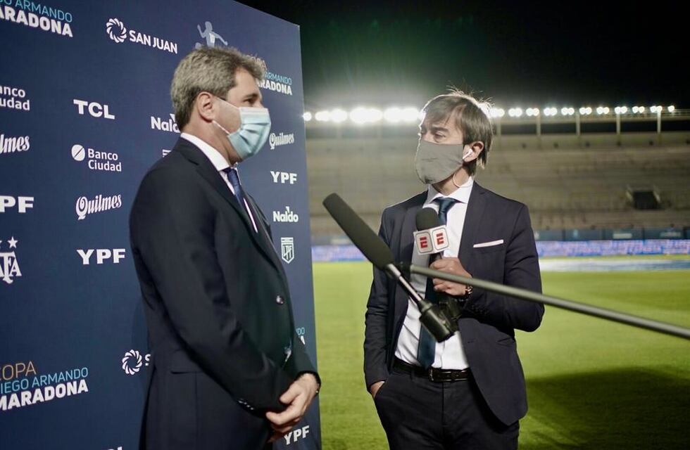 Uñac destacó que se haya jugado la final de la Copa Maradona en San Juan