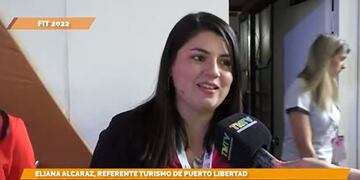 Puerto Libertad arribó a la FIT 2022 e invitó a conocer la Tierra Colorada.