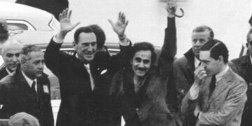 RUCCI. Junto a Perón (Archivo).