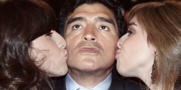 Gianinna y Dalma, las dos primeras hijas de Diego Armando Maradona.