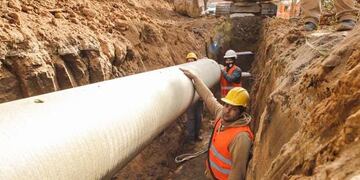 Comenzaron las obras para el agua en Villa El Libertador (Municipalidad de Córdoba).