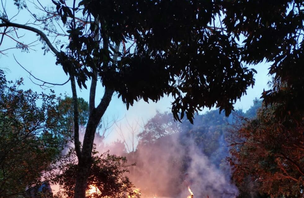 Un foco de incendio incineró una vivienda por completo en Colonia Alberdi