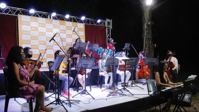 Primer Ensamble Sinfónico conformado en su totalidad por mujeres, este domingo en el Parque Estancia La Quinta.