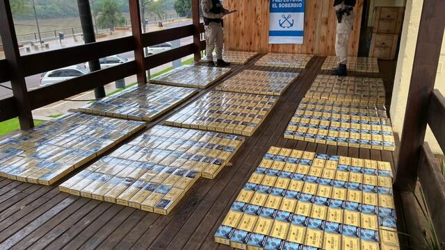 Millonario contrabando de cigarrillos fue secuestrado en El Soberbio.