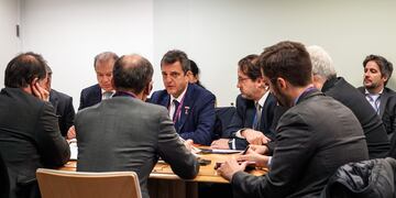 La última reunión entre Sergio Massa y Emmanuel Moulin, secretario general del Club de París.