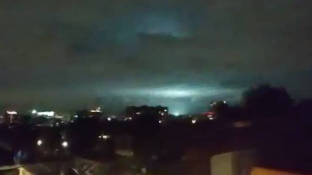 La imagen no corresponde a San Juan, sino a México. Varios sanjuaninos afirmaron haber visto luces en el cielo durante el terremoto.