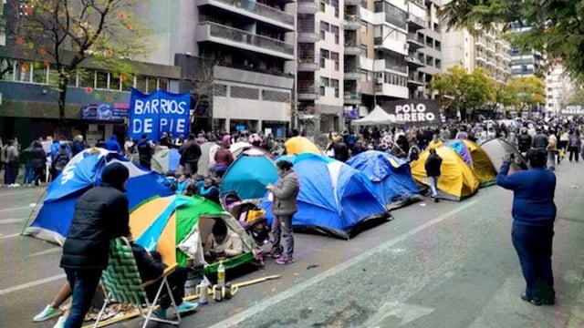 Barrios de pie convoca a un campamento en el Centro de Córdoba para Navidad.