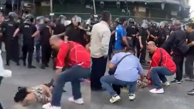 Una jubilada fue duramente agredida por un policía
