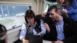 Patricia Bullrich lanzó su gira en "La Patoneta" desde El Palomar. (Foto: Federico Lopez Claro)