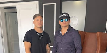 El uruguayo y el ex campeón mundial de boxeo volvieron a verse para resolver los trámites legales del show.