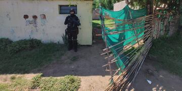 Allanamiento realizado en San Marcos Sierras. (MPF Córdoba)