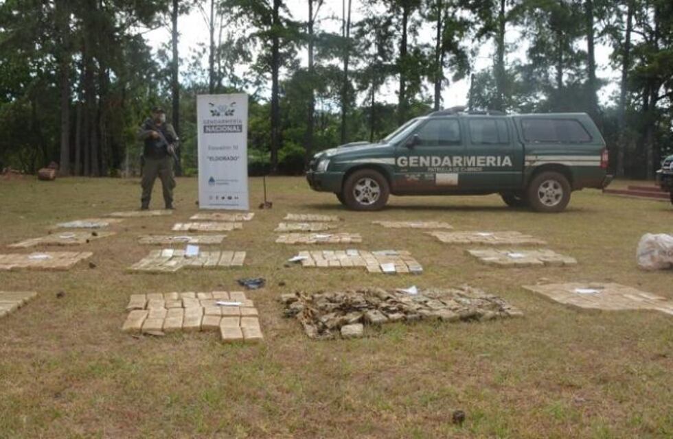 Gendarmería Nacional decomisó más de una tonelada de droga en Puerto Esperanza y zonas aledañas