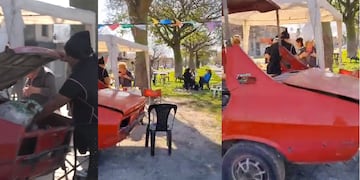 El rosarino puso su ingenio en acción