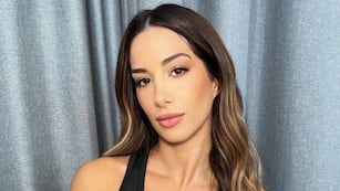 Así fue el look de la panelista.