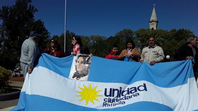 El kirchnerismo se movilizó en la Plaza 25 de Mayo de Rafaela