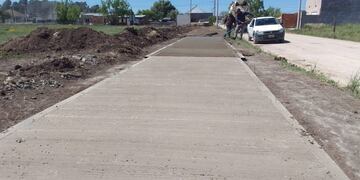 comienza la primera etapa de construcción de la Plazoleta del Barrio Santa Teresita