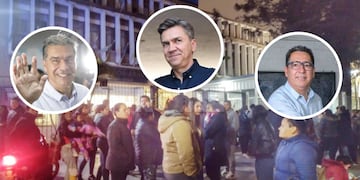 Marcha de un grupo de chaqueños pidiendo que "no asuma Zdero".