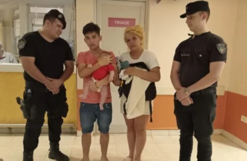 Un bebé fue asistido por policías tras golpearse la cabeza en Posadas