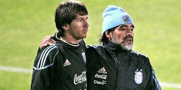 Messi despidió al Diez en las redes