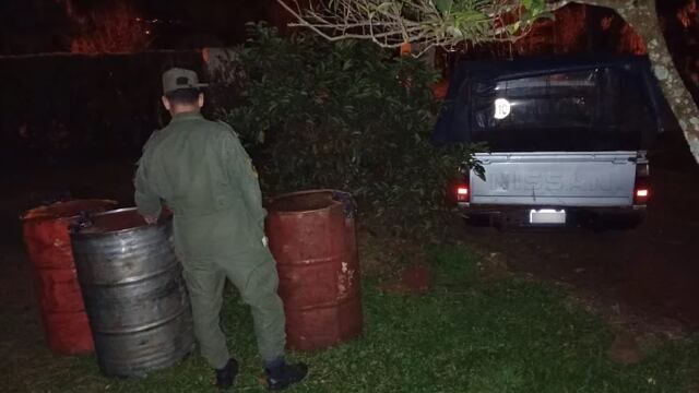 Incautan contrabando de combustible en Puerto Pinares.