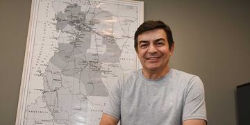 Omar De Marchi, candidato a Gobernador por La Unión Mendocina.
Foto: José Gutierrez