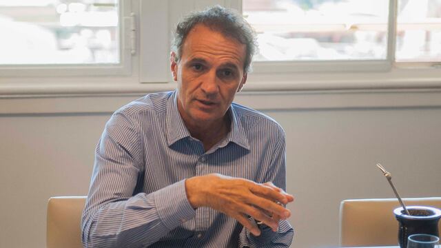 Gabriel Katopodis Ministro de Obras Públicas de la Nación, durante una entrevista. Foto Federico Lopez Claro