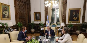 Gustavo Bordet se reunió con Alberto Fernández
