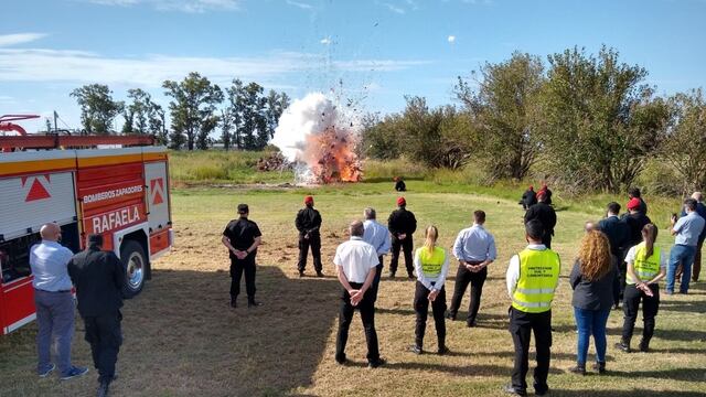 Se destruyeron 300 kg de pirotecnia ilegal incautada
