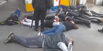 Florencio Varela. Detenidos tras los disturbios.