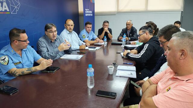 Marcelo Frossasco, del Cosedepro, y otras autoridades, presentaron los detalles del operativo de seguridad. (Prensa Ministerio de Seguridad)