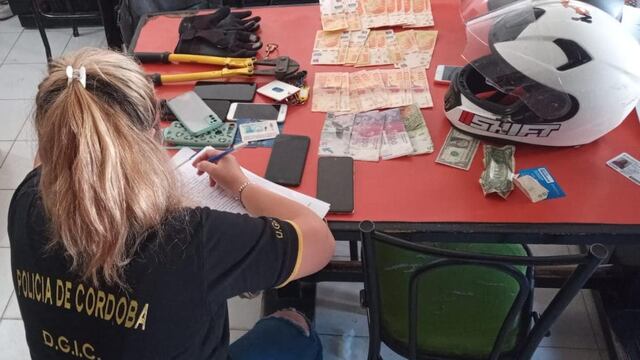Los elementos recuperados por los robos en Nueva Córdoba.