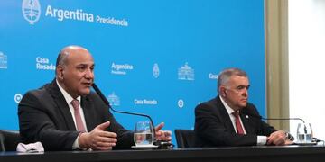 Jaldo y el Gabinete de Ministros de Tucumán fueron recibidos por Manzur en Buenos Aires.