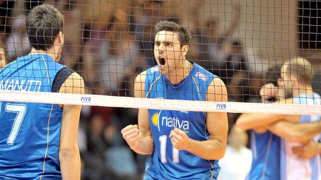 Con alma y vida: así grita el punto Sebastián Solé (Foto: FIVB)