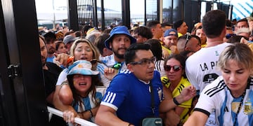 Incidentes en la previa de Argentina-Colombia en Miami (TYC Sports)
