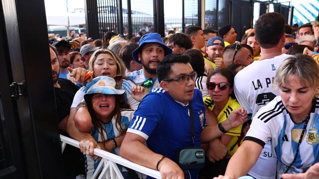 Incidentes en la previa de Argentina-Colombia en Miami (TYC Sports)