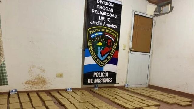 Más de cien kilos de marihuana fueron incautadas en General Urquiza.
