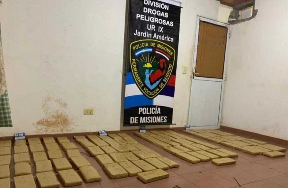 Más de cien kilos de marihuana fueron incautadas en General Urquiza