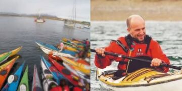 El kayakista se llama Julián Escobar.