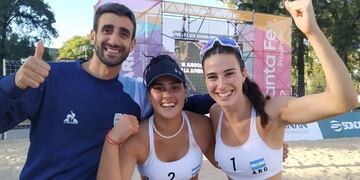 Las duplas: Aime Lemes - Agostina Panzera y Marcos González-Facundo Doval, ganaron sus dos respectivos encuentros en la fase de grupos.