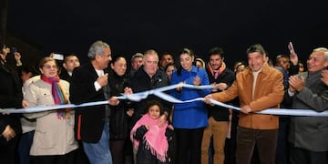 Jaldo, visitó esta tarde la ciudad de Aguilares en donde dejó inauguradas obras.