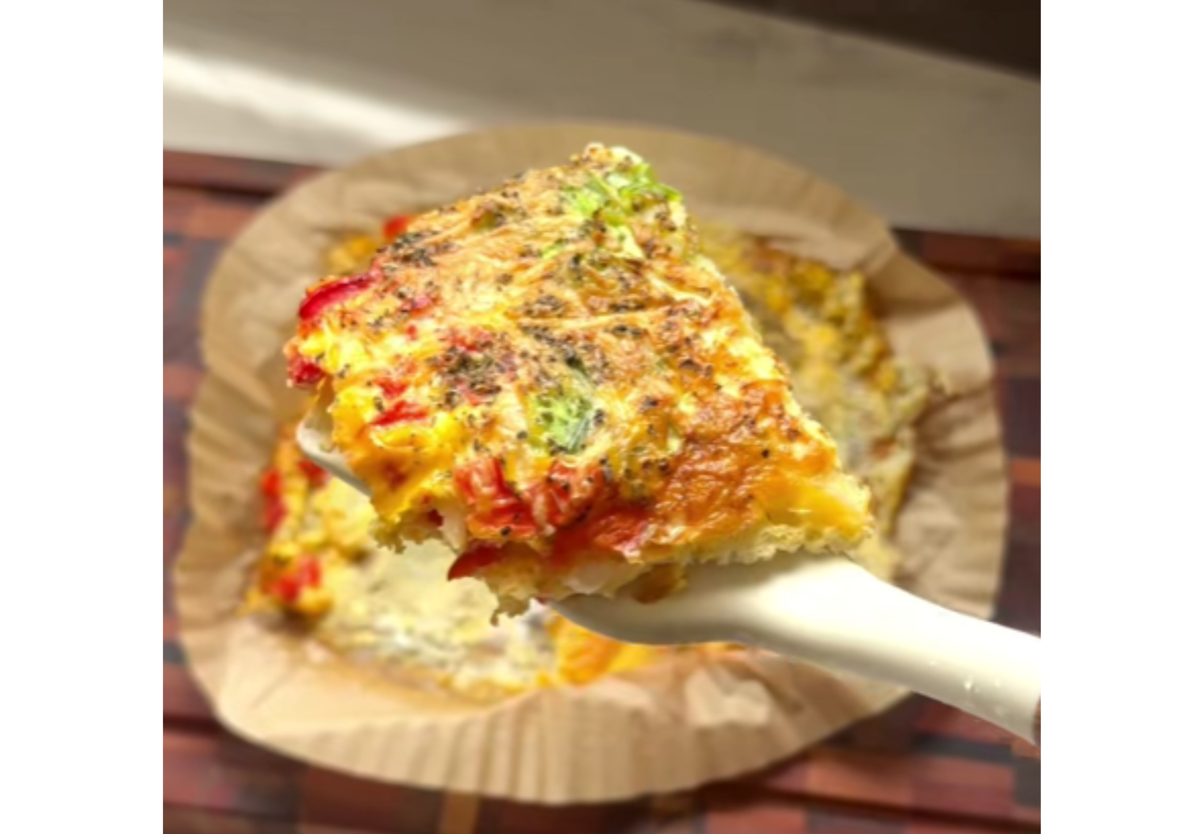 Así queda la tortilla con esta receta.