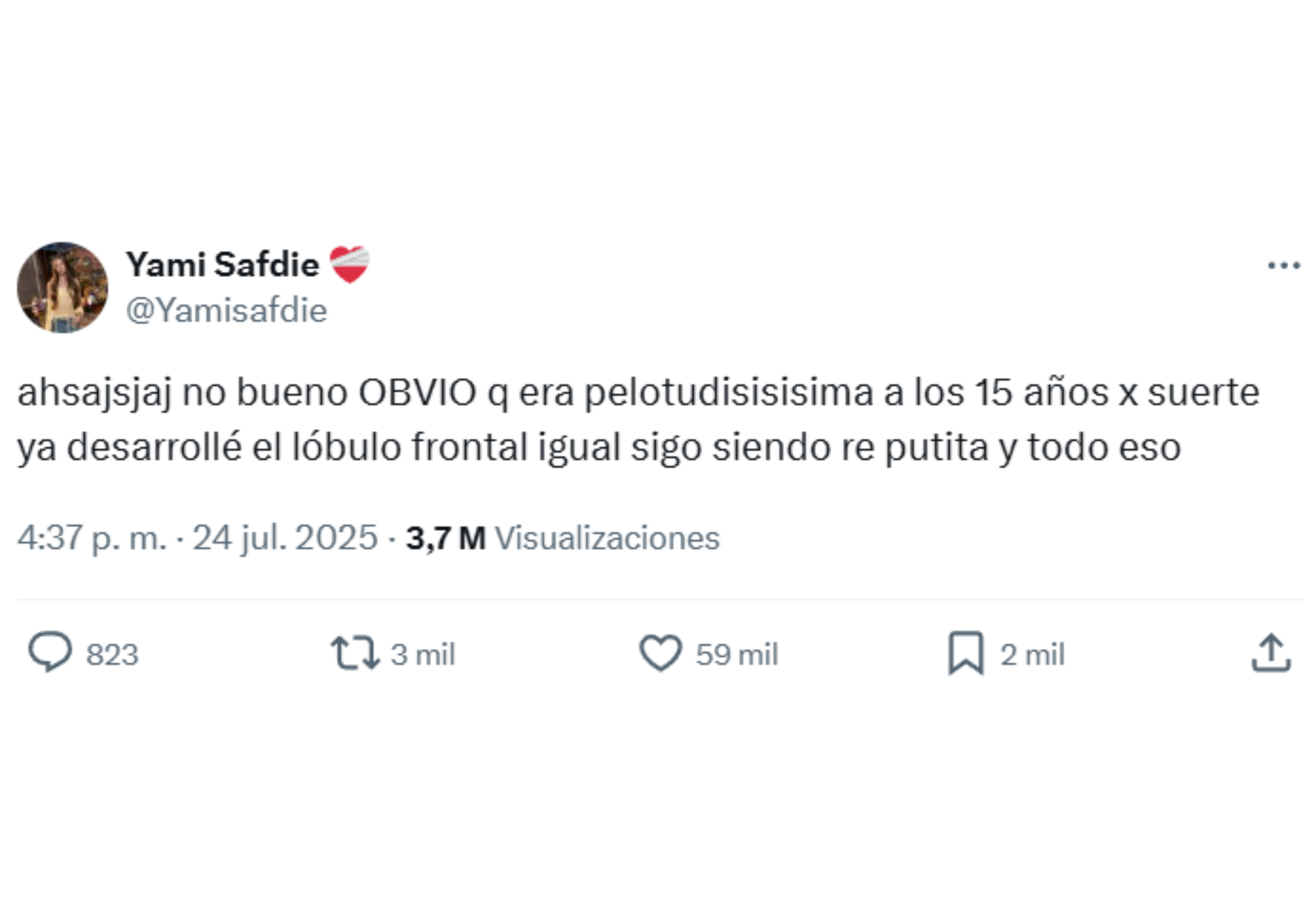 El descargo de Safdie.