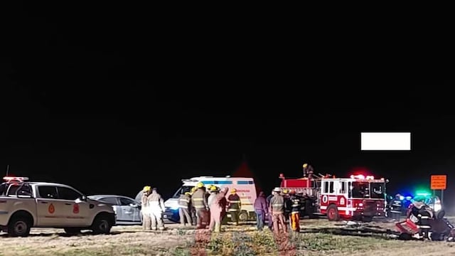 Tres personas fueron hospitalizadas. Uno de ellos falleció en el lugar.