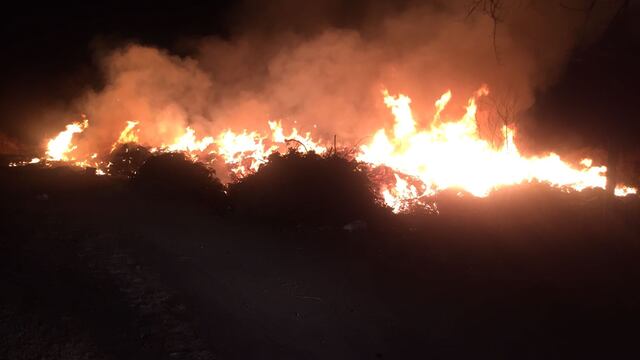 Incendio en el Basural de Parque Síquiman
