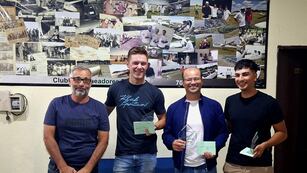 Obtuvieron su brevet de Piloto de Planeador Matias Albera, de Cañada Rosquín; Diego Tenuta, de San Jorge y Alejo De Bernardo, de El Trébol.