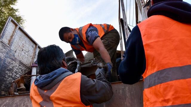 Limpieza de residuos voluminosos en los barrios