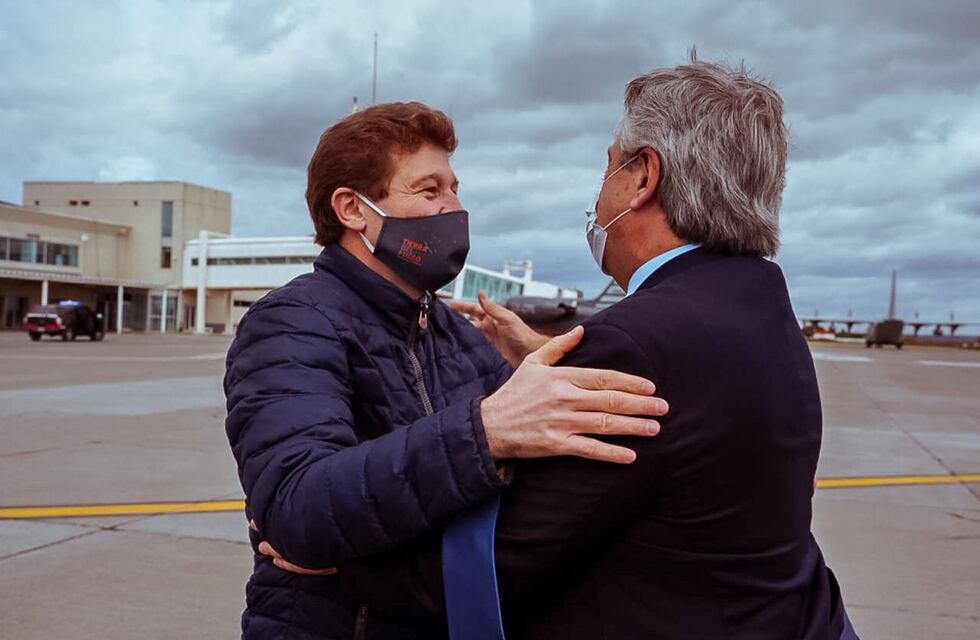 El Presidente Alberto Fernández arribó a la ciudad de Río Grande